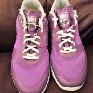 Nike shoes NEW women 9 run athletic purple new flywire Discount Shipping!!